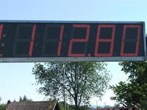 Časomíra - display s časy.